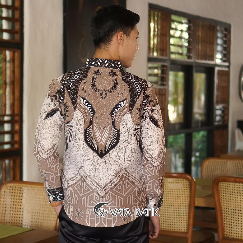 Foto 3 Kemeja Batik Slimfit Premium VATA1122AO