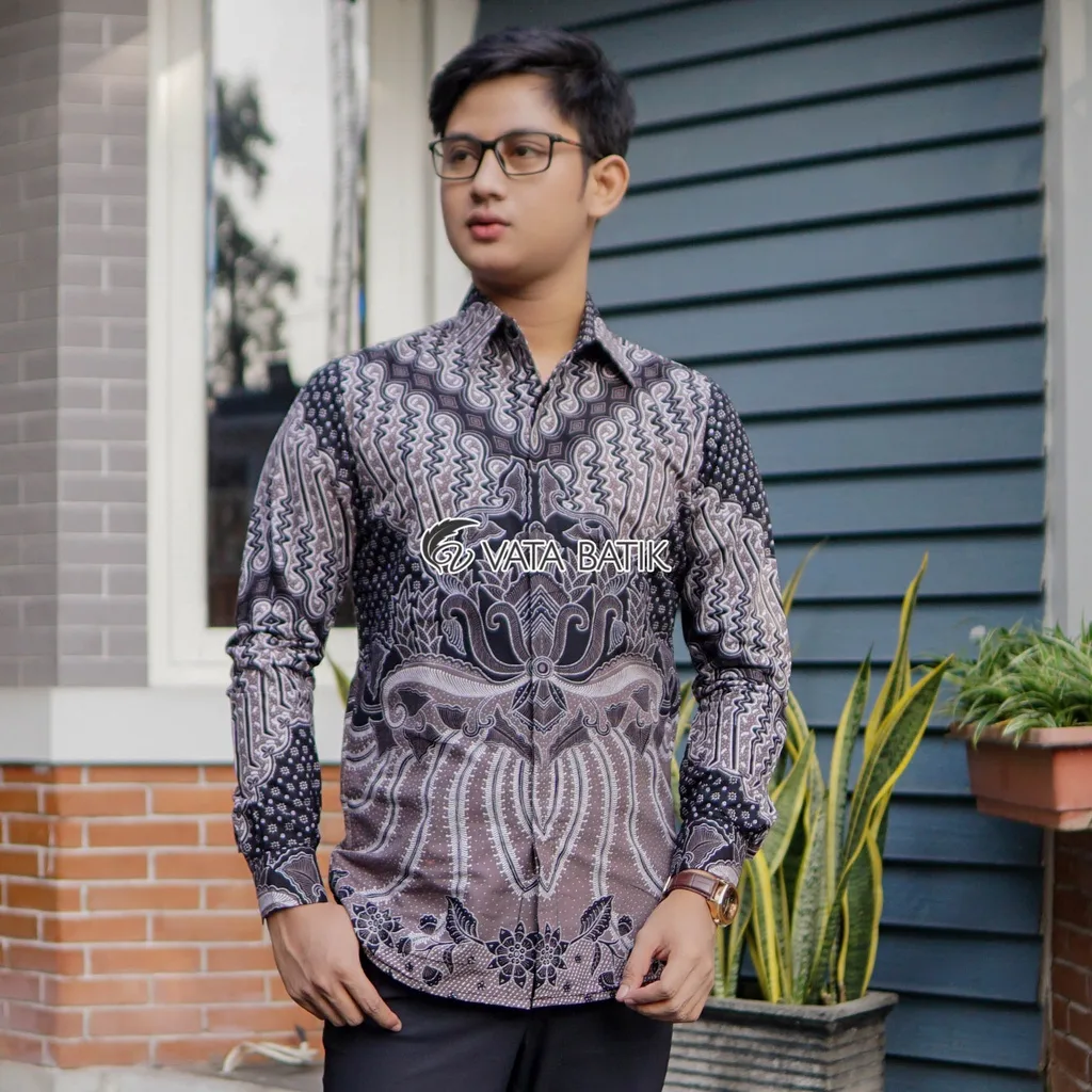 Kemeja Batik Pria Vatabatik Slimfit Premium Vata08P21F
