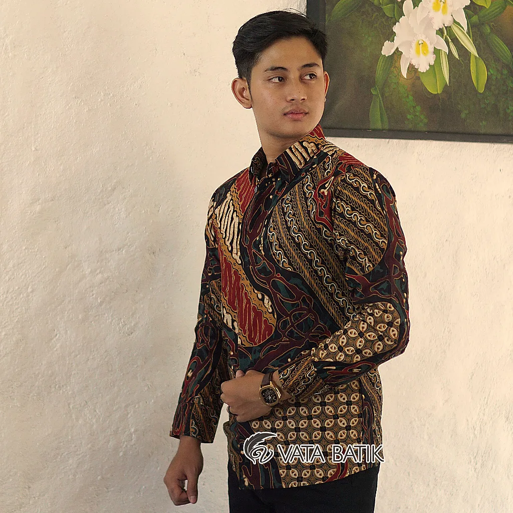 Foto 3 Kemeja Batik Slimfit Premium VATA 10