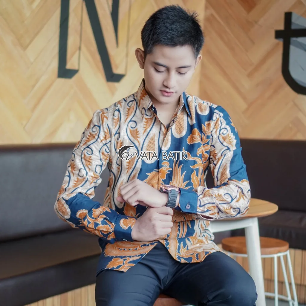 Kemeja Batik Pria Vatabatik Slimfit Premium Vata11P21F