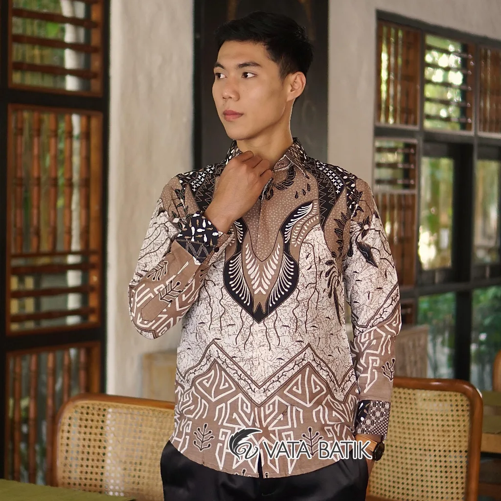 Foto 4 Kemeja Batik Slimfit Premium VATA1122AO